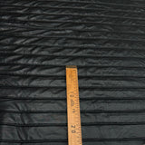 Tissu Matelassé Simili Cuir, Laine - Noir, Ravello