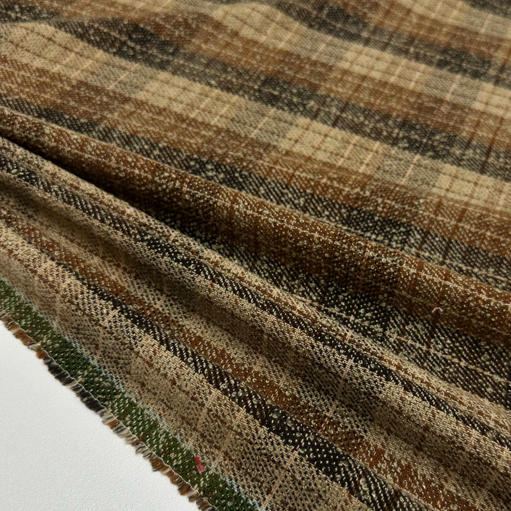 Tissu Tailleur, Laine - Tartan Sable, Serlina