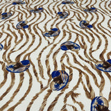 Tissu Toile Lin - Coquillage Animalier, Tellina