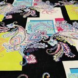 Tissu Lin Lavé - Cachemire Géométrique, Esplorare