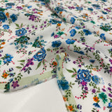 Imperfetto - Tissu Lin Rayonne - Floral, Malvaria