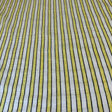 Tissu Organdi Lin, Polyester - Métallisé Rayé, Soleo