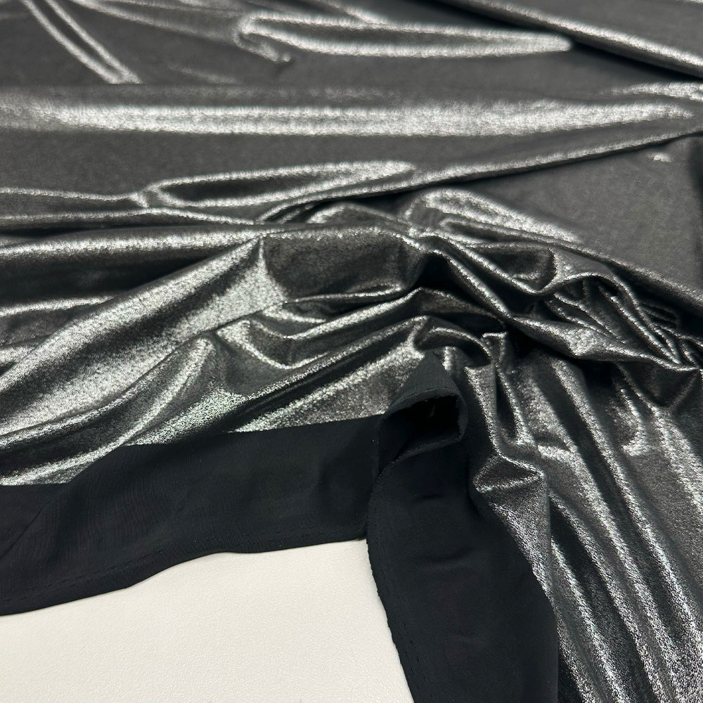 Tissu Lycra Stretch - Argent Noir, Neomia