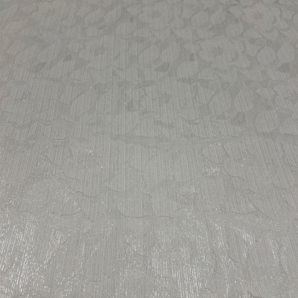 Tissu Tulle Extensible, Dévoré - Argenté, Cigno