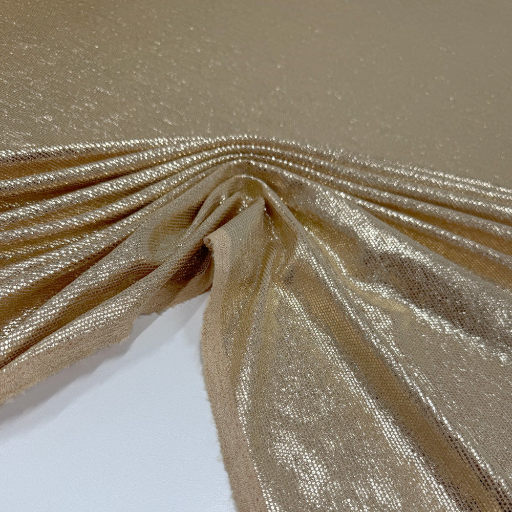 Tissu Jersey - Animalier Métallisé Or, Nyota