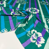 Tissu Jersey, Lycra Maillot - Rayé Floral, Calella