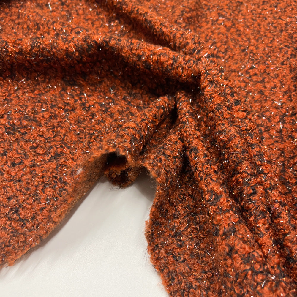 Tissu Manteau, Bouclette - Métallisé, Bagliori