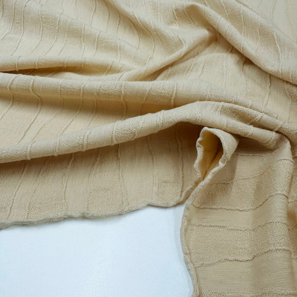 Tissu Maille Jersey Façonné, Coton - Sovorati