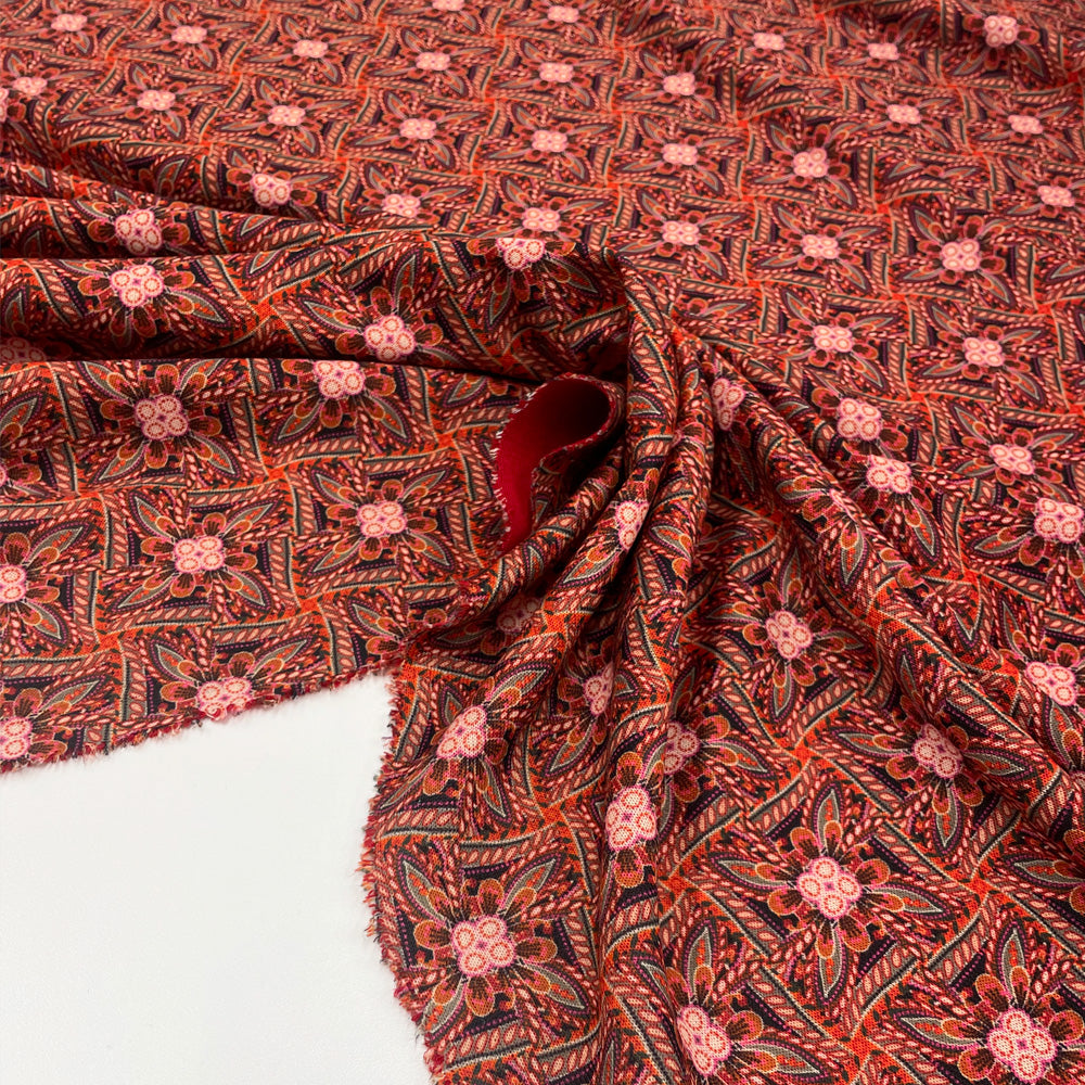 Tissu Maille, Laine - Floral Double Face, Luana