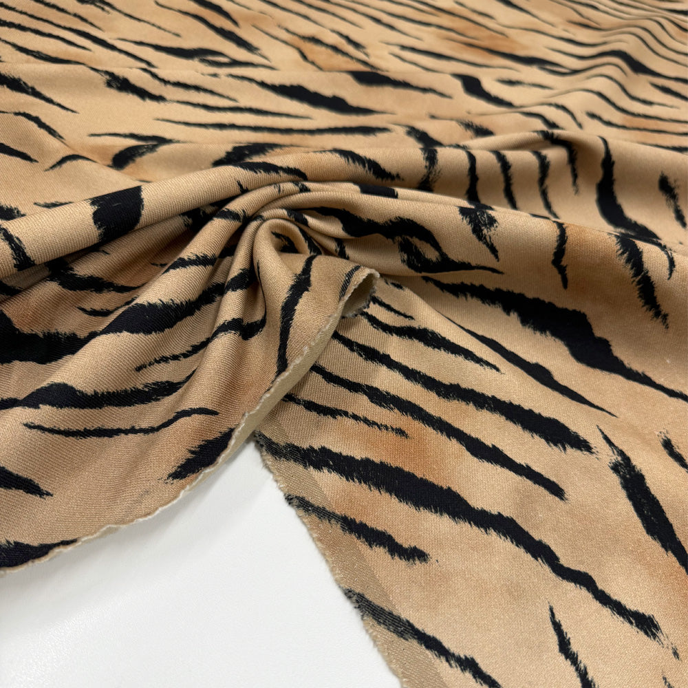 Tissu Gabardine Stretch, Laine - Animalier, Sefu