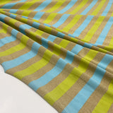 Tissu Maille Jersey, Viscose - Métallisé Rayé, Stripo