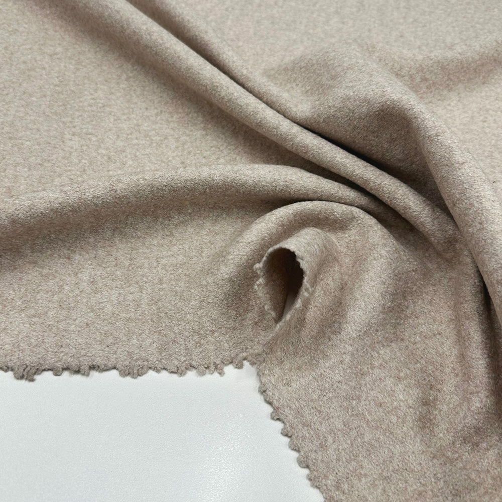 Tissu Laine Bouillie - Beige, Soffio