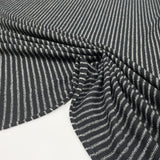 Tissu Maille, Laine Coton - Rayé, Dina
