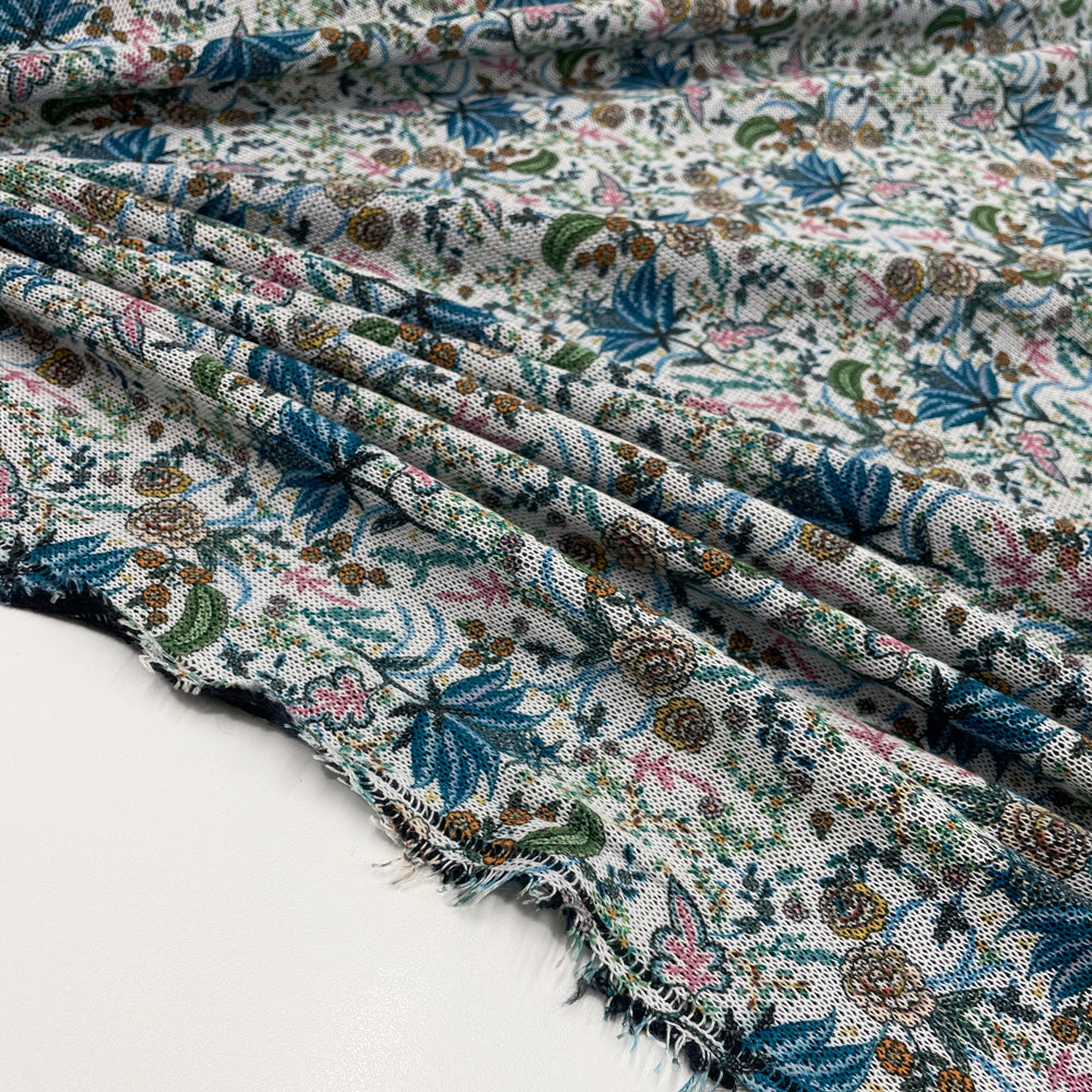 Tissu Maille, Laine - Floral, Fiorella