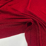 Tissu Atelier Maille Lurex - Rouge , Porciano
