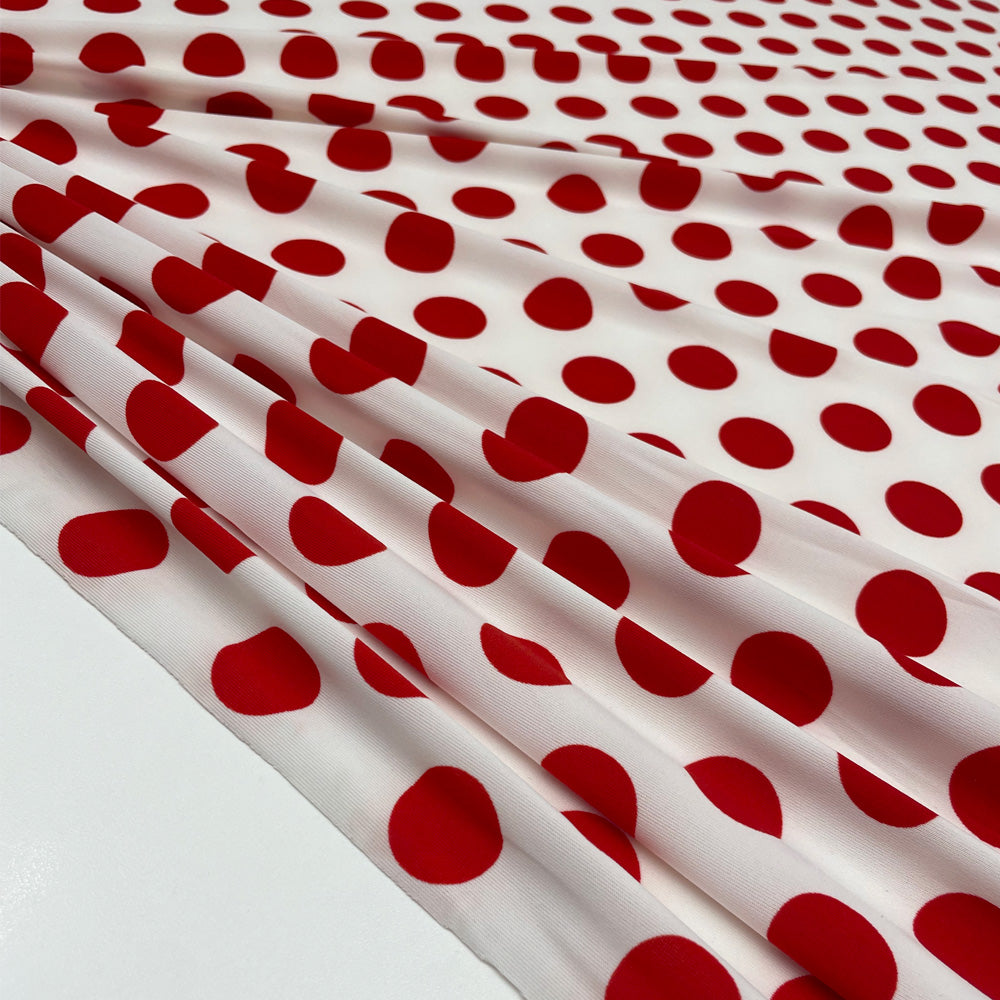 Tissu Maille Jersey - Pois, Vivo