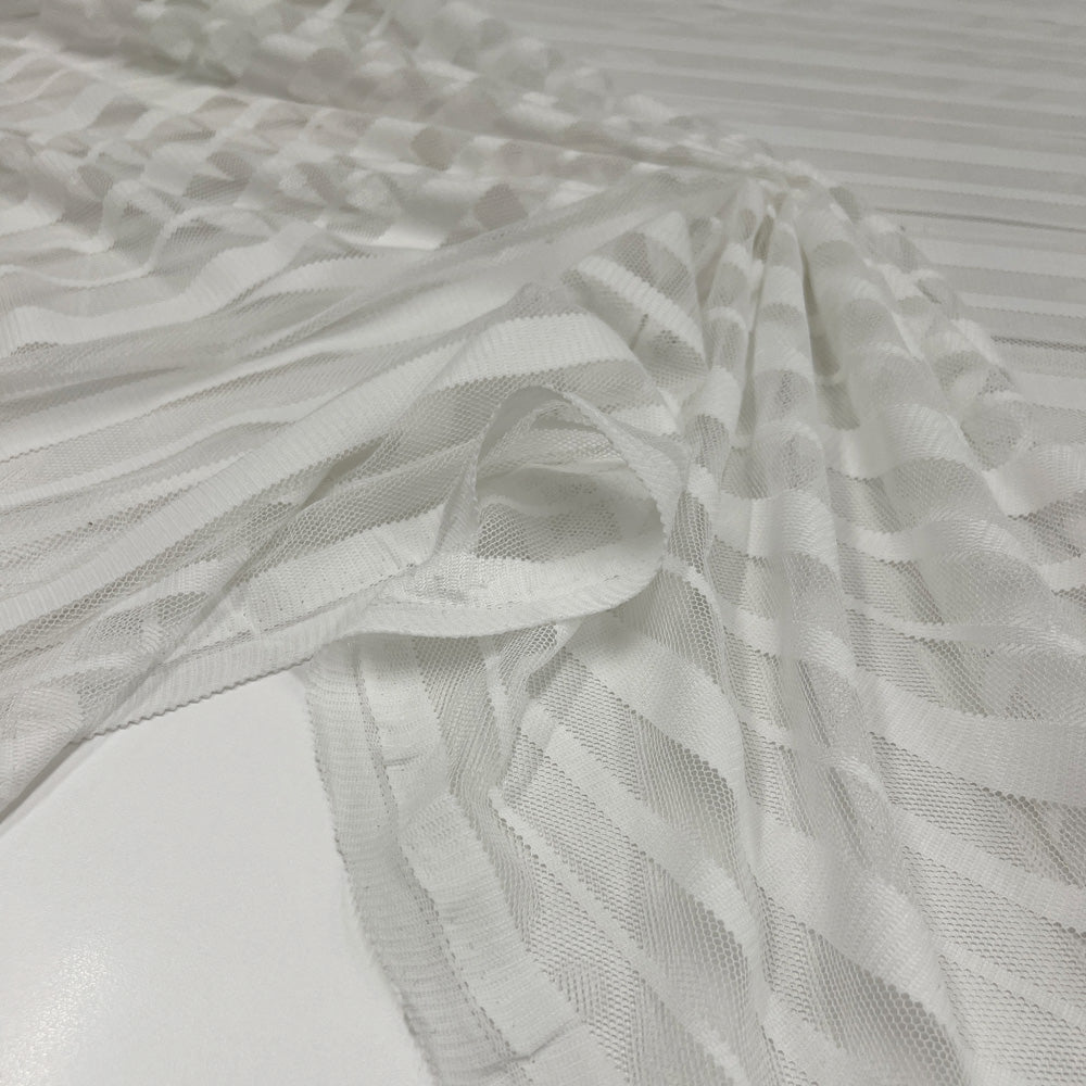 Tissu Tulle Ruban - Rayé, Ibis