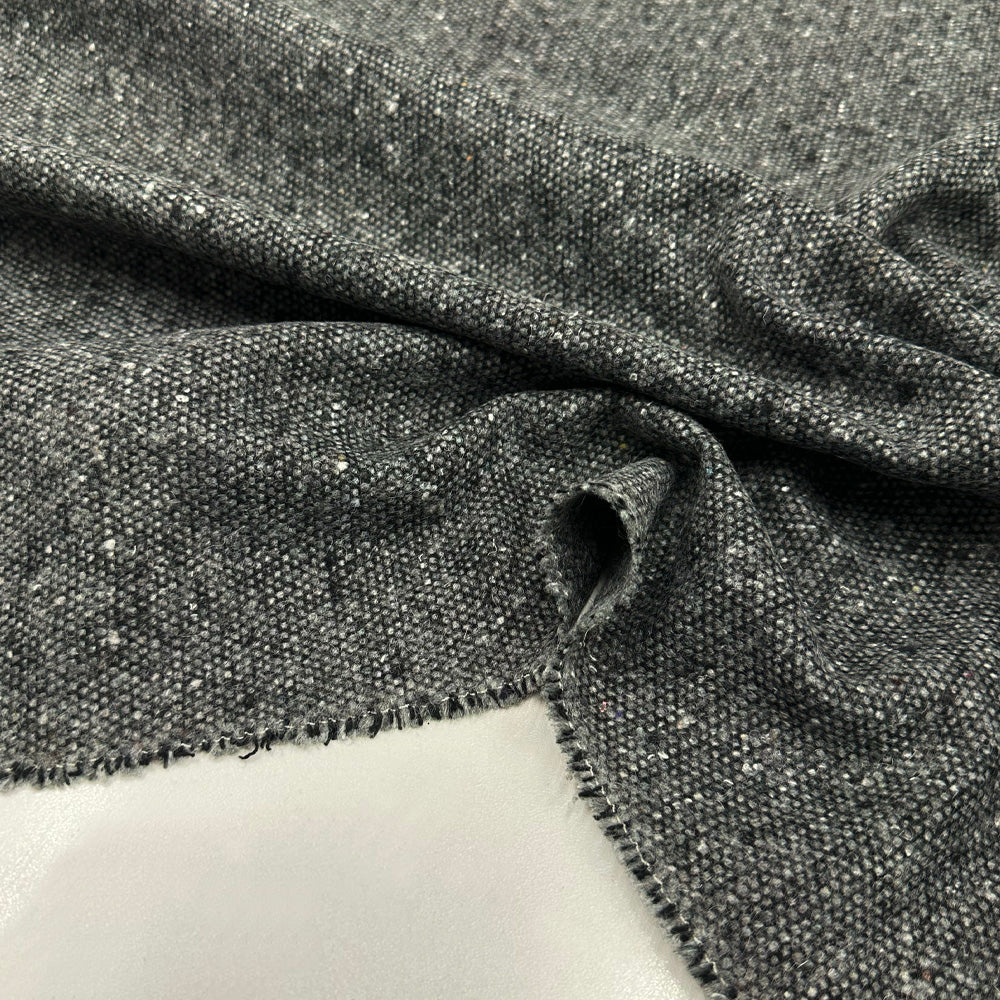 Tissu Manteau, Laine - Gris Chiné, Arezzo