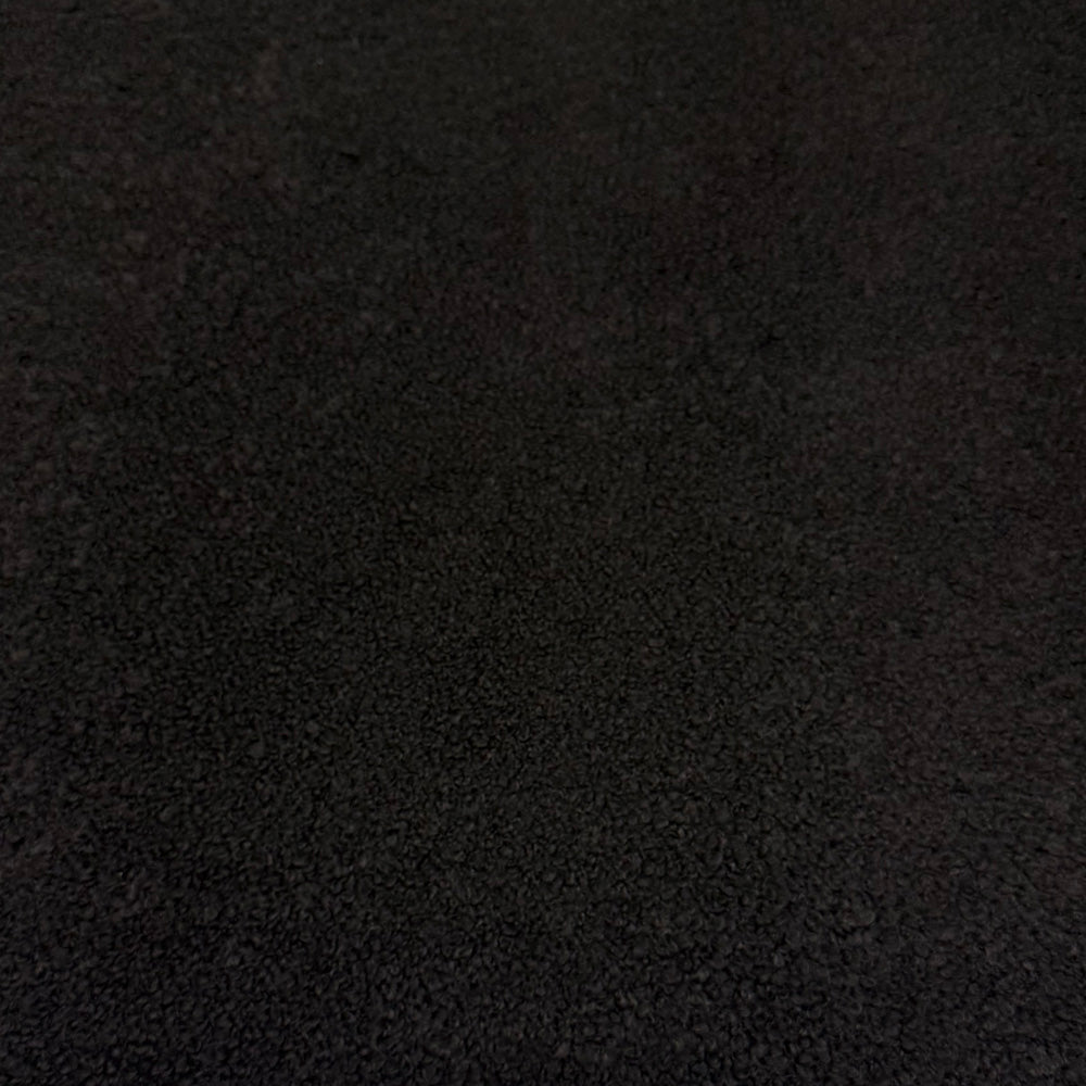 Tissu Manteau, Laine Bouclette - Noir, Avanzo