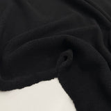 Tissu Maille, Laine Bouillie - Noir, Armona