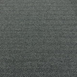 Tissu Manteau, Laine - Chevron Noir Gris, Migleno