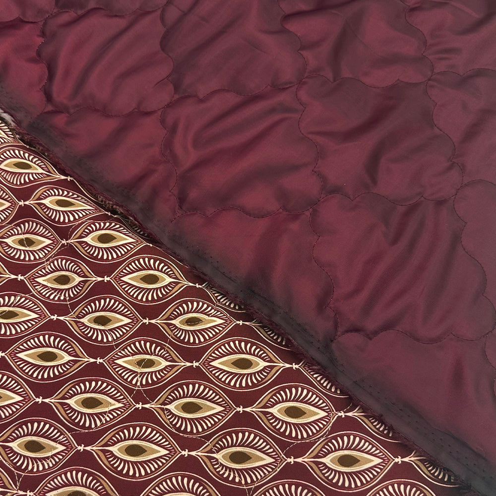 Tissu Matelassé, Viscose - Double Face Bordeaux, Formenza