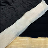 Tissu Matelassé, Laine Viscose - Double Face Noir, Sospira