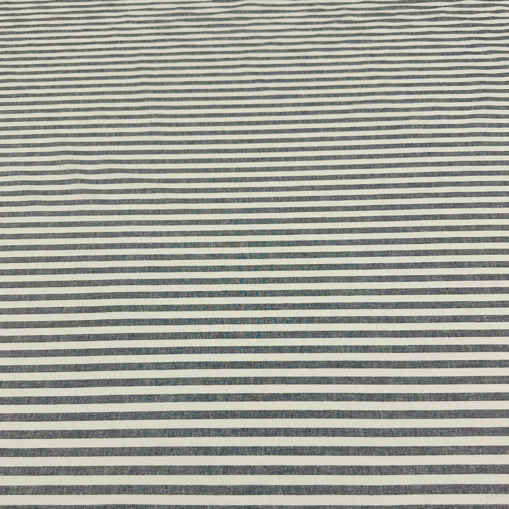 Tissu Toile Lin Coton - Rayé, Melodia