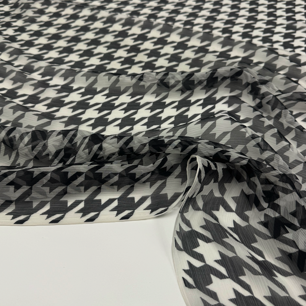 Tissu Mousseline Crinkle, Soie - Brumetta