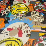 Tissu Pongé, Soie - Abstrait, Savoldo