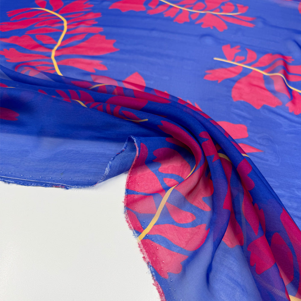 Imperfetto - Tissu Pongé, Soie - Floral, Palmetta