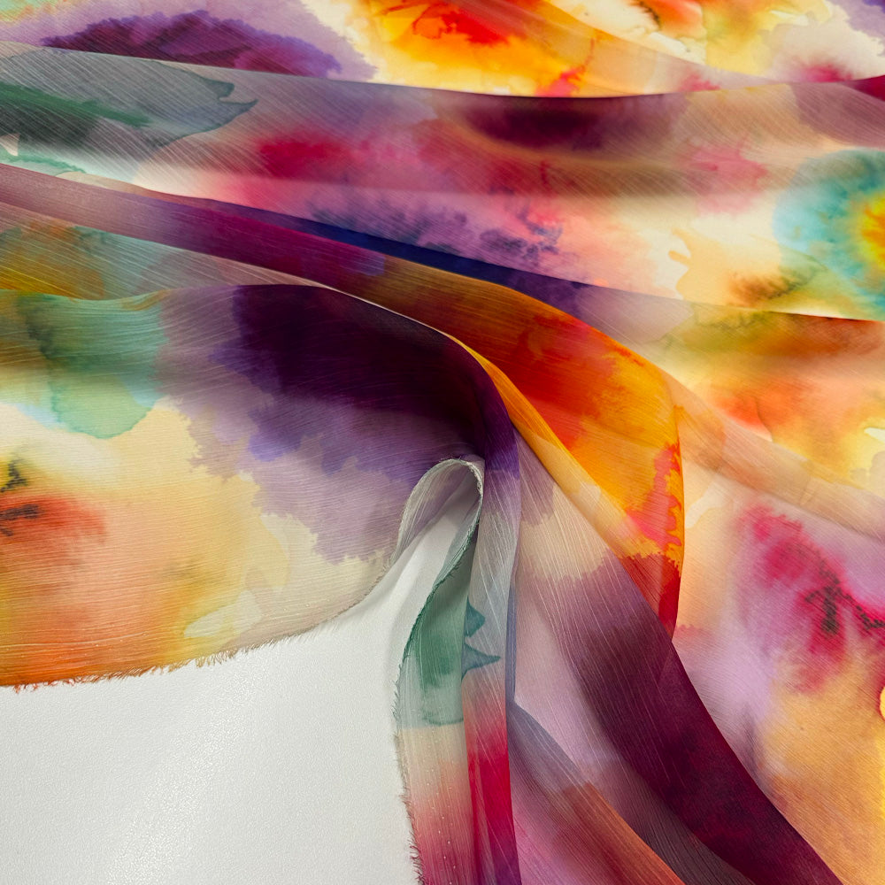 Tissu Mousseline Crinkle - Colorissa