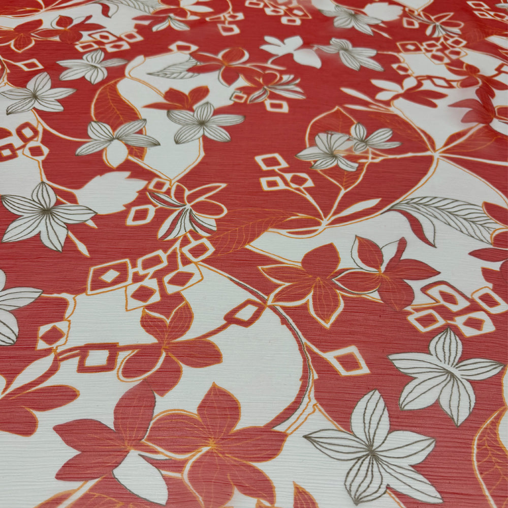 Tissu Mousseline Crinkle, Soie - Floral, Rosalinda