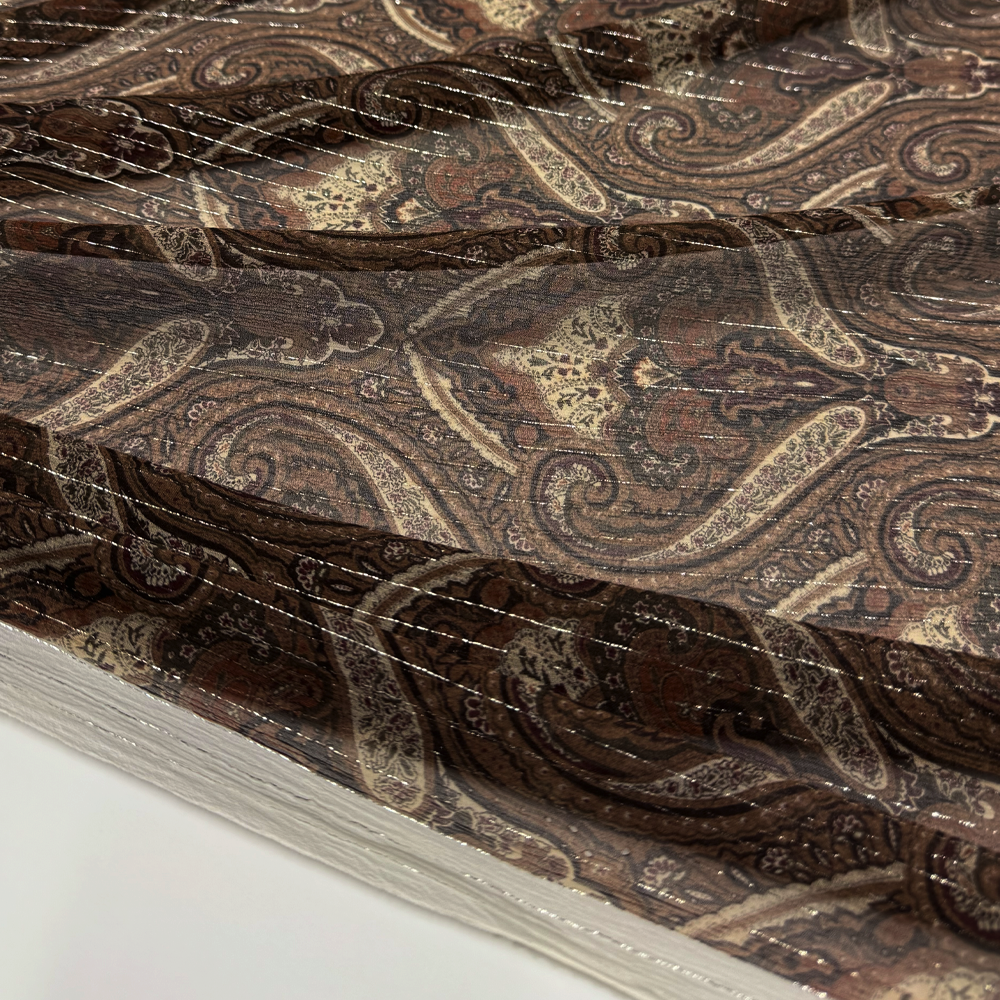 Tissu Mousseline, Soie - Fileté, Kovano