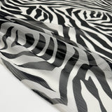 Tissu Mousseline Crinkle, Soie - Animalier, Zebrata