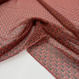 Tissu Mousseline, Soie - Fileté Métallisé, Silvia