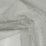 Tissu Organza Brodé, Polyester - Floral, Fiorita