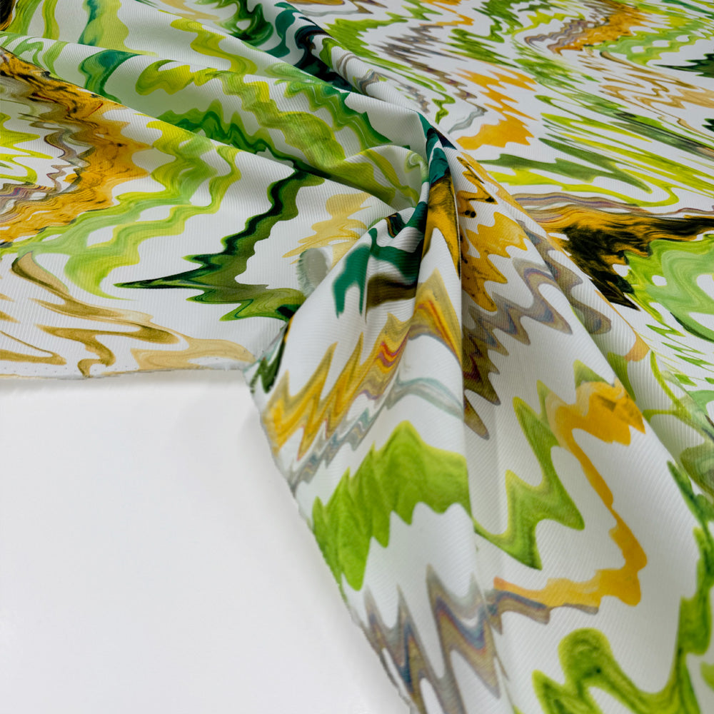 Tissu Ottoman Stretch, Coton - Abstrait Divers col, Sora