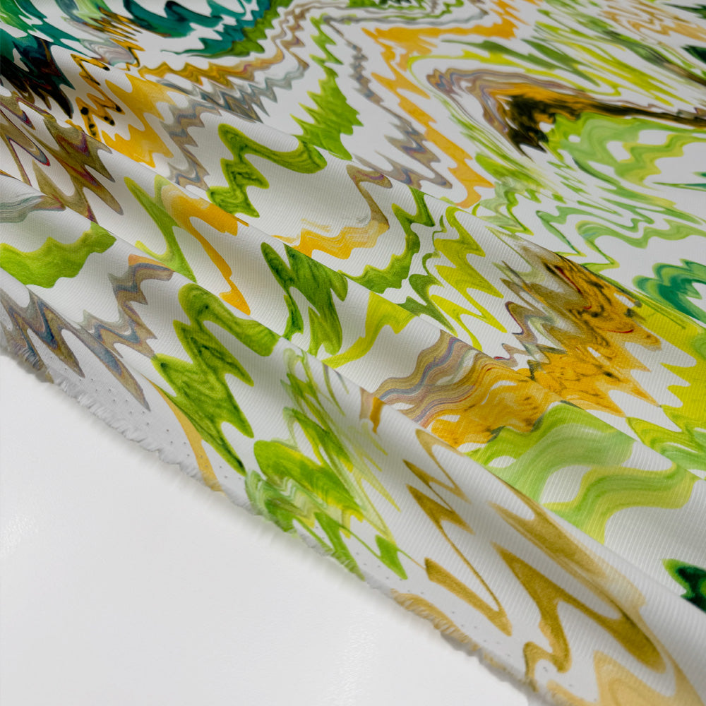 Tissu Ottoman Stretch, Coton - Abstrait Divers col, Sora