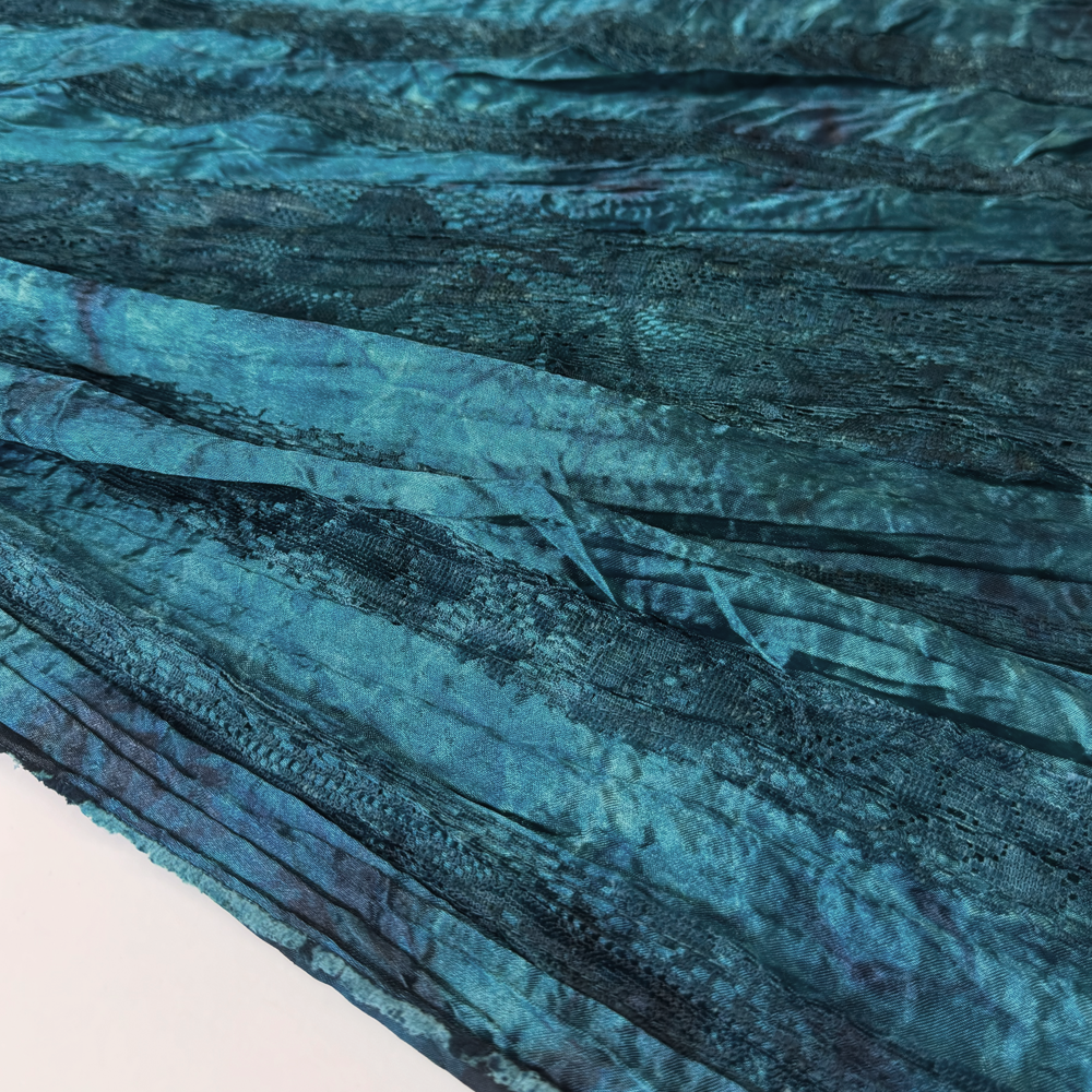 Tissu Dentelle Ruban Gaufré, Viscose - Elvani