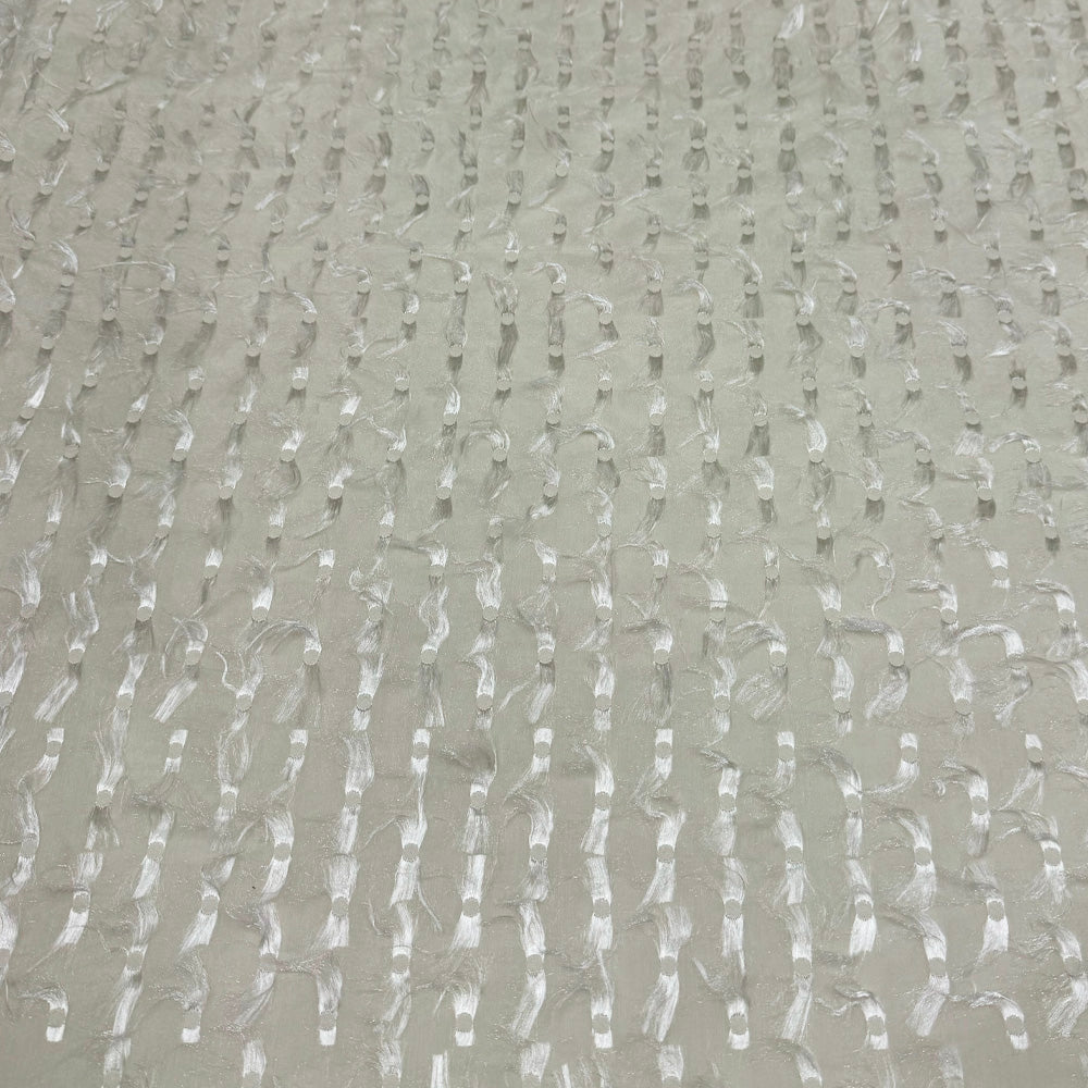 Tissu Organza Plumetis Plume, Soie - Lorentia
