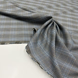 Tissu Tailleur Stretch, Viscose - Carreaux, Prato