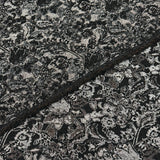 Tissu Jacquard - Gris Floral, Lilith