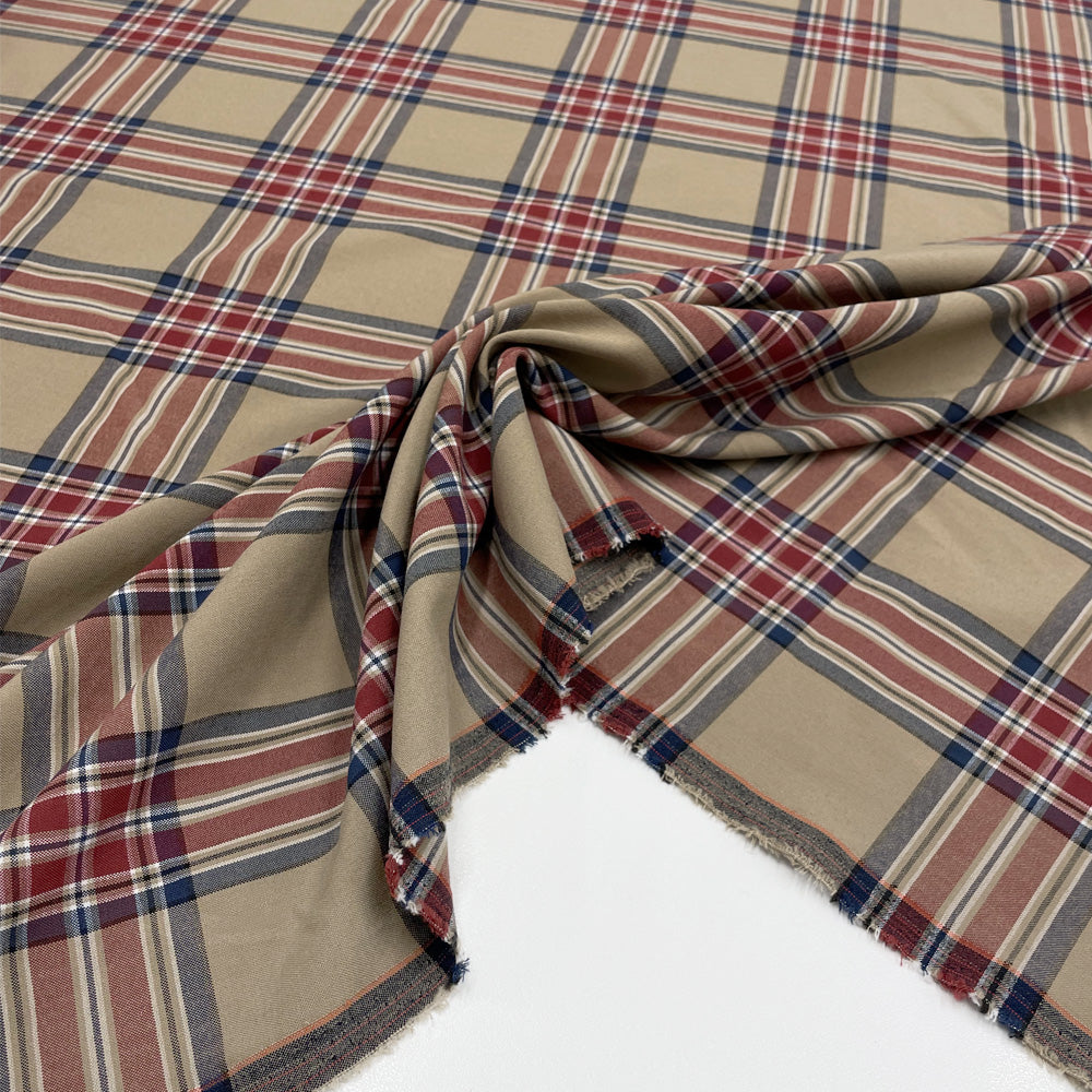 Tissu Viscose, Stretch - Tartan, Carlotta