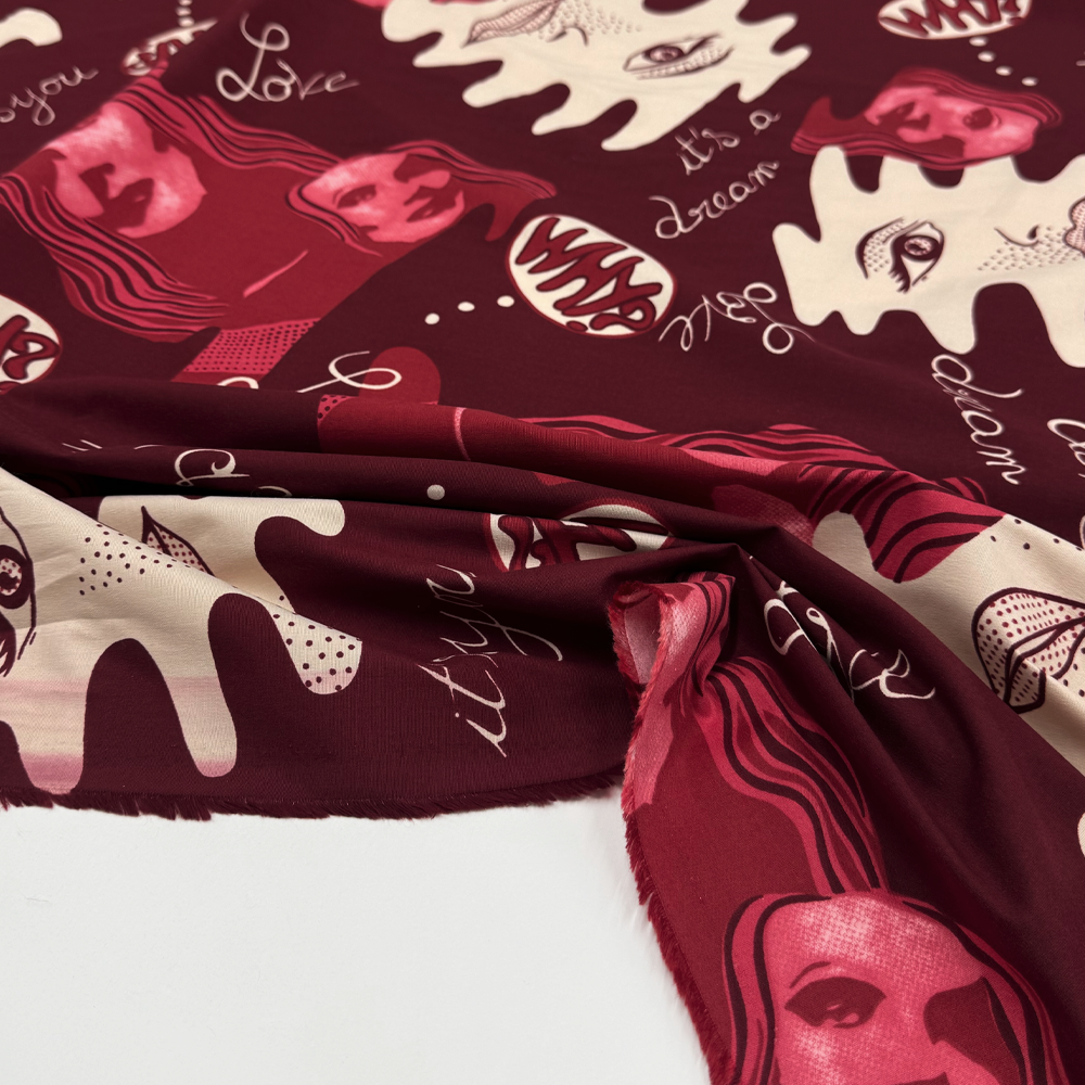 Tissu Popeline, Coton Stretch - Amorella