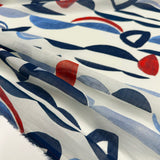 Tissu Ramie - Abstrait Géométrique, Zolla