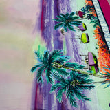 Panneau - Tissu Jersey, Viscose - Exotique, Piacenza