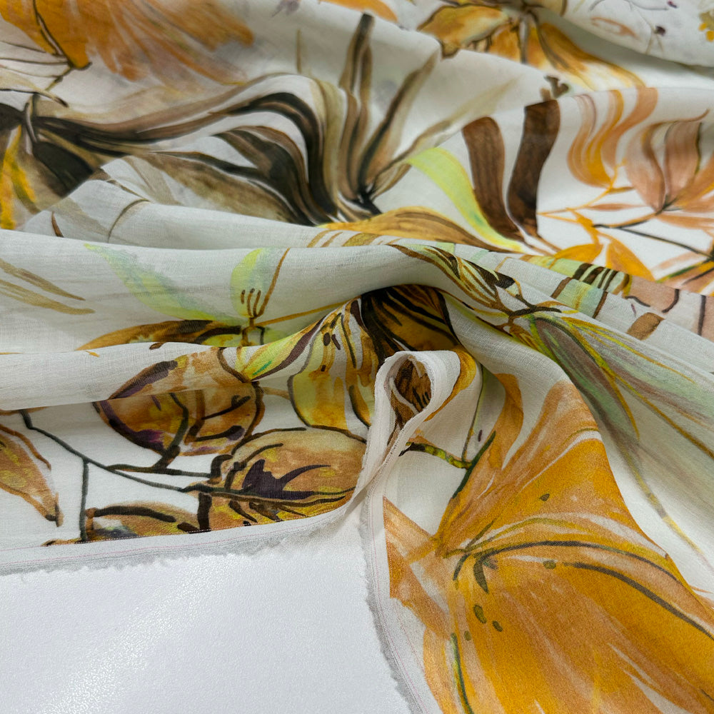 Tissu Ramie - Floral, Ginestra