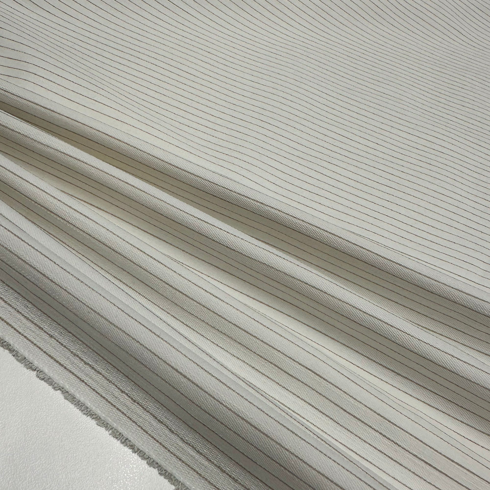 Tissu Gabardine Stretch, Coton - Rayé, Lirico