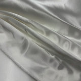Tissu Satin Cuir, Soie - Blanc, Candora